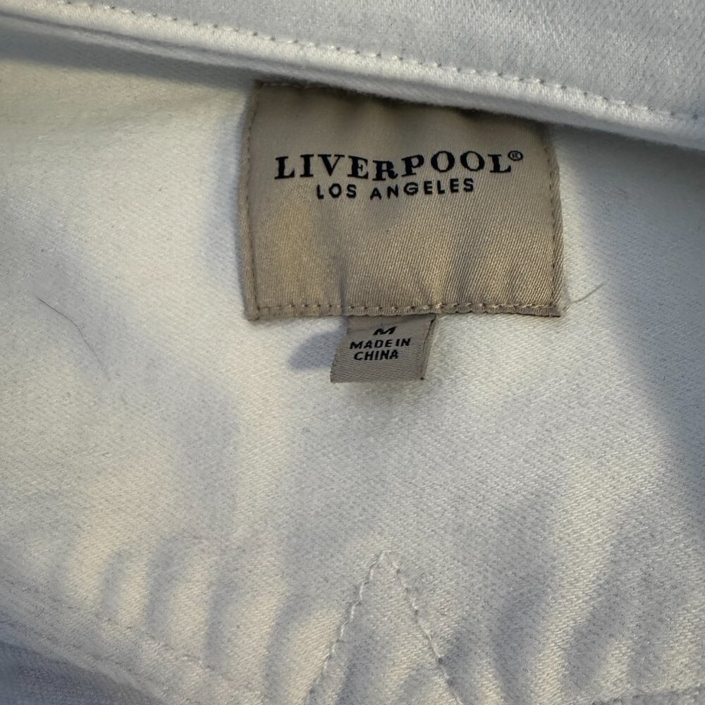 Spring Summer Staple Classic White Jean Jacket Bright White Medium Liverpool - Picture 6 of 15